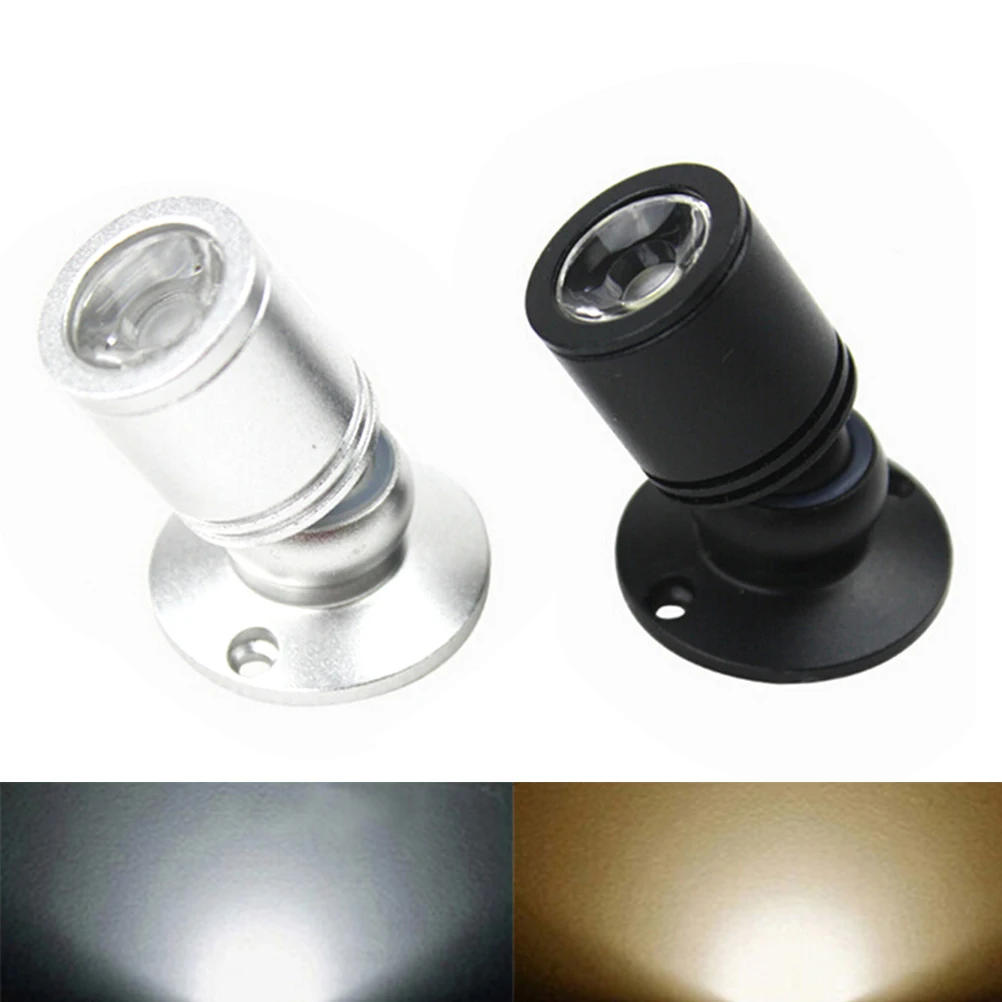 Dimmable 1W LED Downlight Embedded Cabinet Mini Spotlight AC90-265V DC12V Jewelry Show Including LED Driver