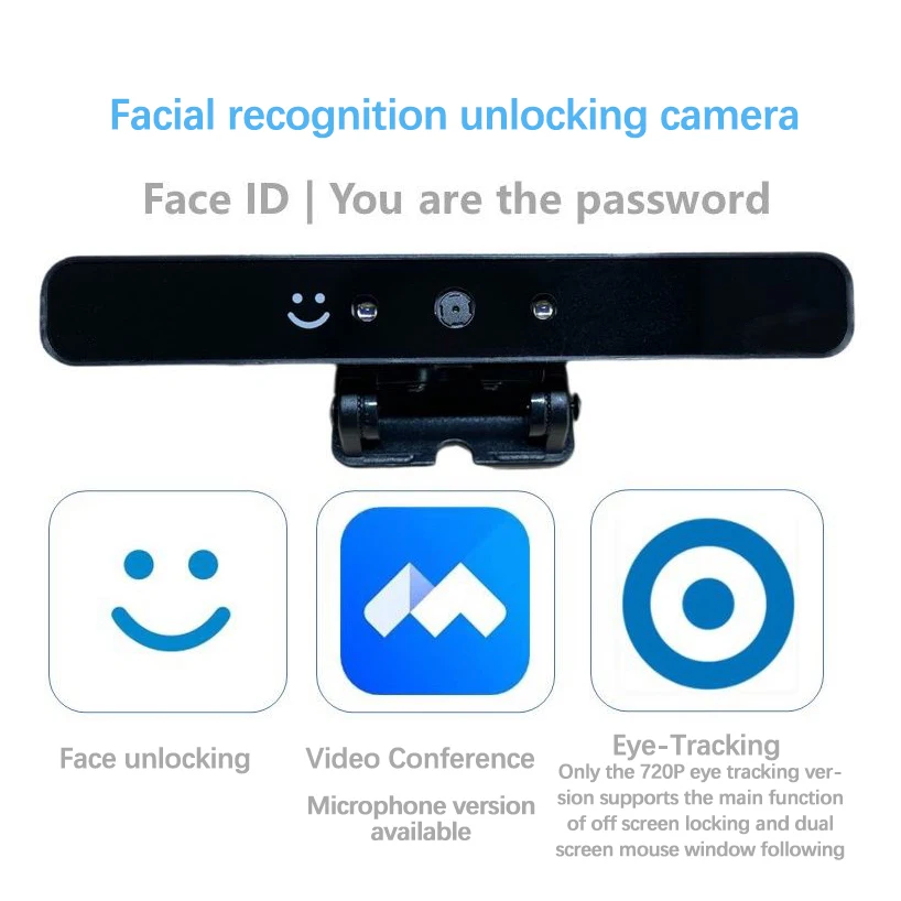 Reconhecimento Facial Windows Hello Infrared Face Recognition Unlocking Camera HUB&Microphone Eye Tracking New DIY Infrared Came