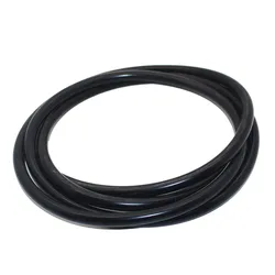 Enhanced Flame Retardant Silicone Hose - Universal Silica Gel Vacuum and Steam Pipe (Blue, Black, Red) - 20M (Black)