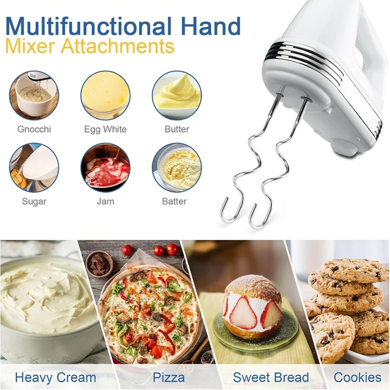 AGLH 4Pcs Hand Mixer Attachments For Cuisinart, Stainless Steel Hand Mixer Beaters Attachments, Beaters