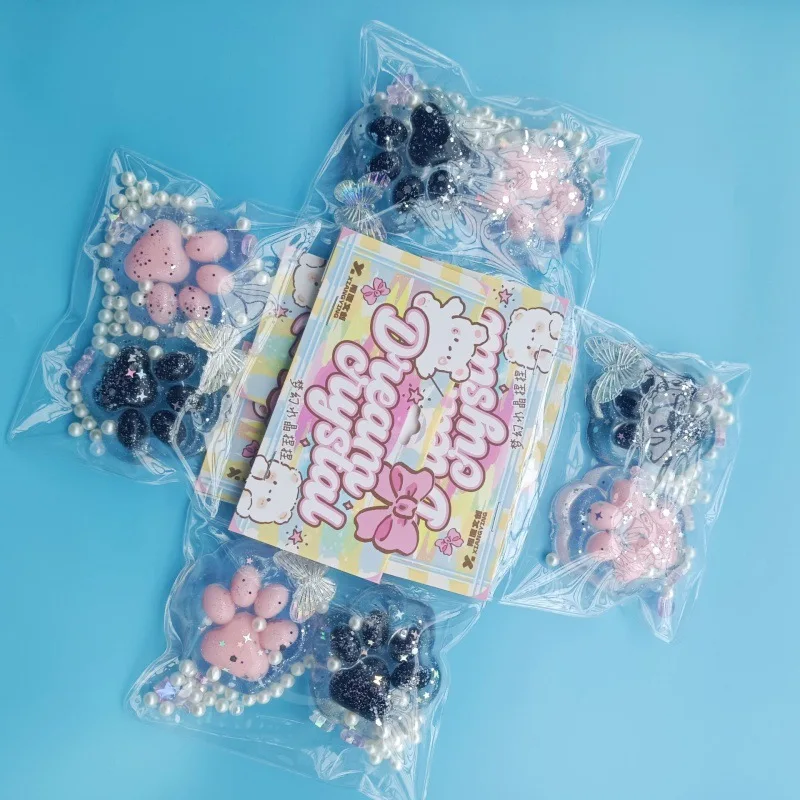 Halloween Dark Starry Sky Series Cat Claw Squishy Fidget Toys Cute Cat Paw Silicone Slow Rebound Pinch Decompression Stress Toys