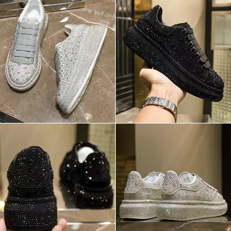 Women's Trainers Athletic Shoes Sneakers Sequins Plus Size Bling