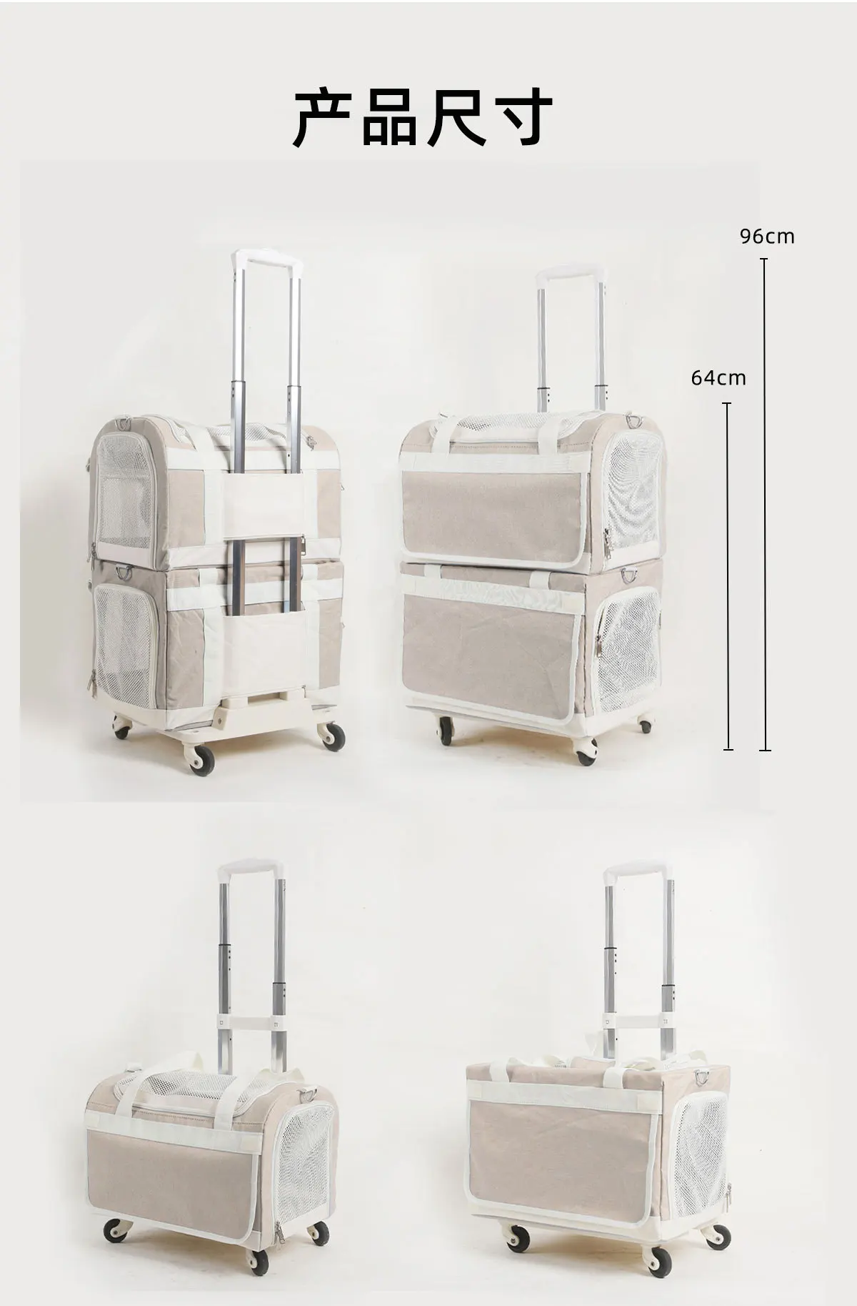 Carrier in transit on pathway