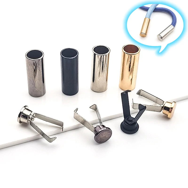 1set Metall Schnallen Für Kleidung Schnur Schlösser Hut Schwanz Clips Tasten Pullover Schnur Schwanz Schnallen DIY Nähen Zubehör – Detail 1