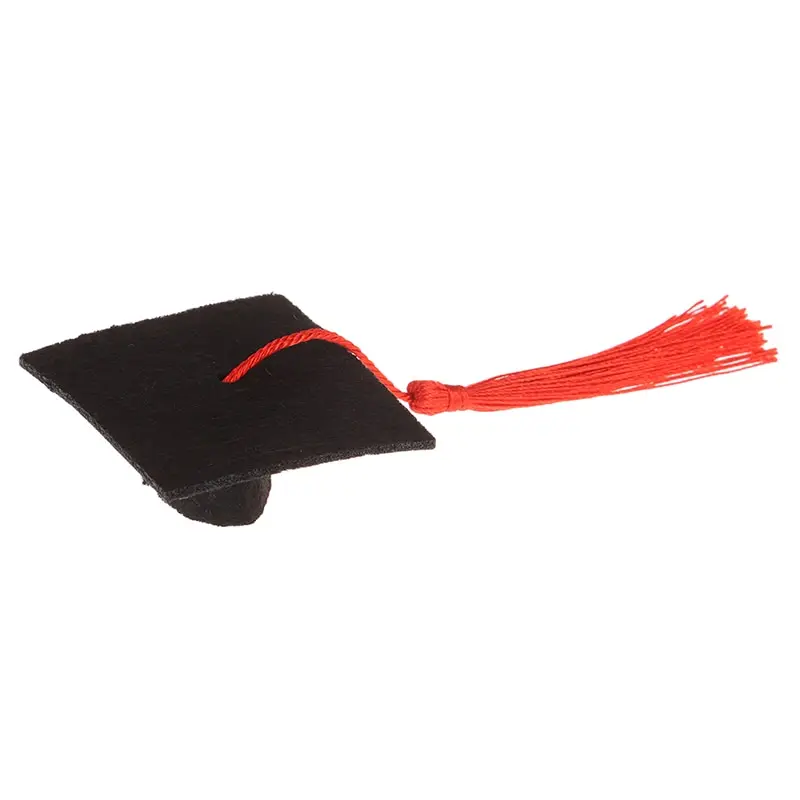 Dollhouse Mini Graduation Hat Doctoral Cap Costume Top Hat With Tassels