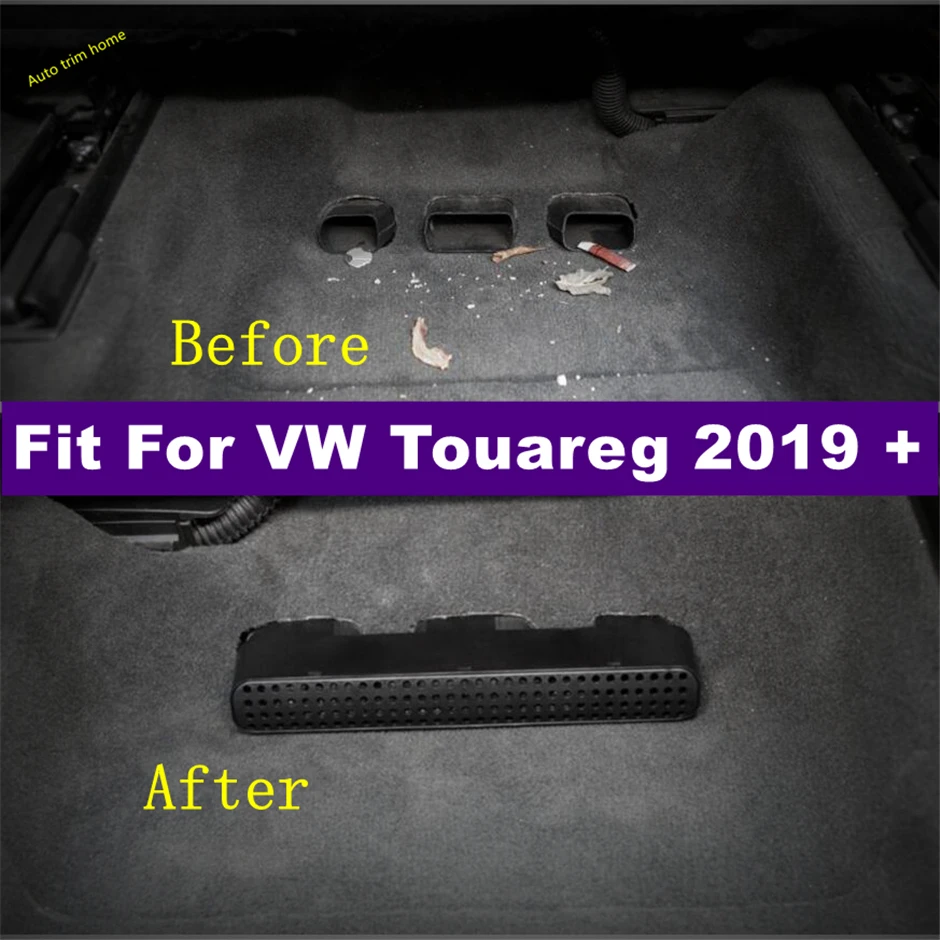 

Fit For VW Volkswagen Touareg 2019 - 2023 Under Seat Floor Rear Air Conditioner Duct Vent Cover Grill Outlet Trim Accessories