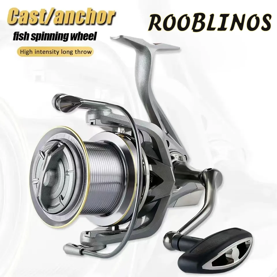 Moulinet De Pêche Mer Taille 8000 - Graphite, 55 Lb De Drag, Pour Surf Et Gros Poissons
