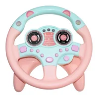 Toy Car Wheel Kids Baby Interactive Toys Children Steering Wheel With Light Sound Simulation Driving Car Toy Education Toy Gift 2