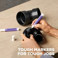 1PC Sakura Solidified Paint Solid Marker 14 To 392 Degrees F, White, Non-Toxic Waterproof Permanent Paint Marker Mark Anything 2