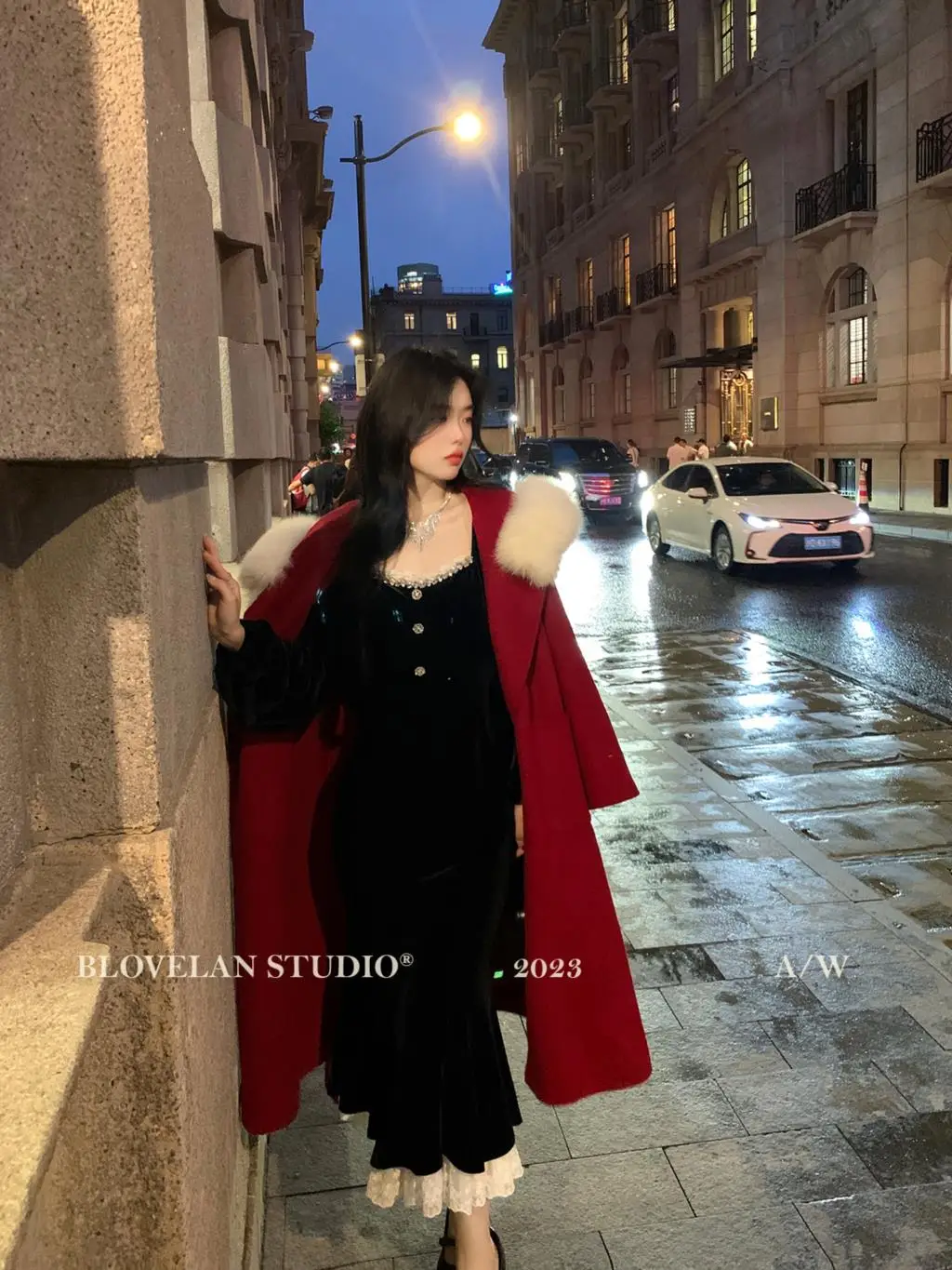 Elegant Black Velvet Midi Dresses for Women Square Collar Slim Bodycon Ruffles Patchwork Fishtail Autumn New Evening Party Dress