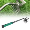 8 Teeth 2 In 1 Manual Weeds Remover Tool Grass Rooting Loose Garden Gardening Puller Removal Weeding Tool For Garden Lawn Yard 2