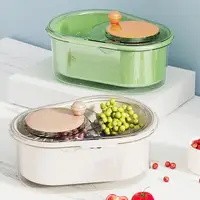 Fruit Cleaner Quick Fruit Gadget Efficient Fruit Vegetable Washer with Capacity Spinner Bowl Detachable Brush Drain for Easy 1
