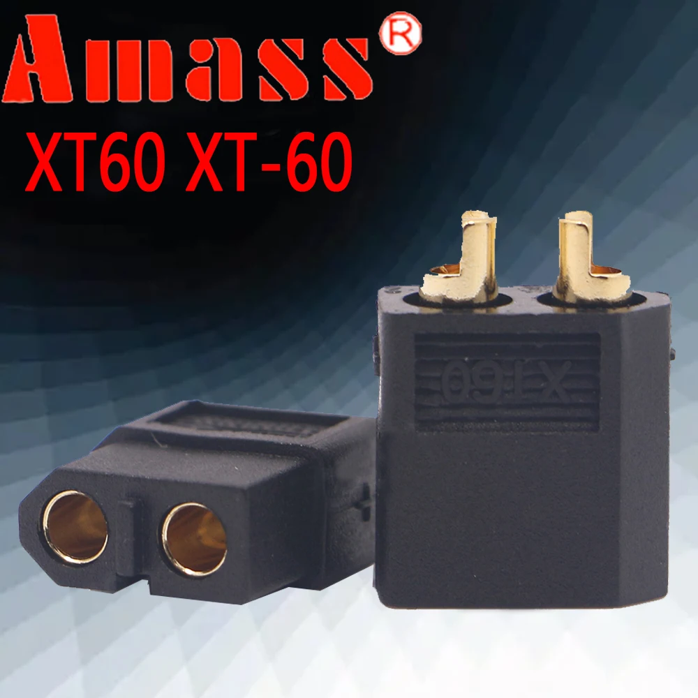 

AmassXT60 XT-60 мужской женский интерфейс разъем Цилиндрический разъем для радиоуправляемого автомобиля Lipo зарядное устройство для дрона самолета, 100 шт. (50 пар)