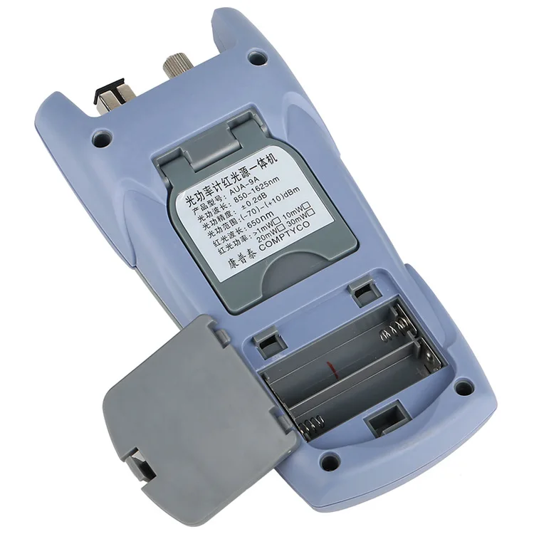 2 in 1 optical power meter -70dBm~+10dBm fiber tester 10km light multimeter decay 7 wavelength with red light pen 10mw VFL