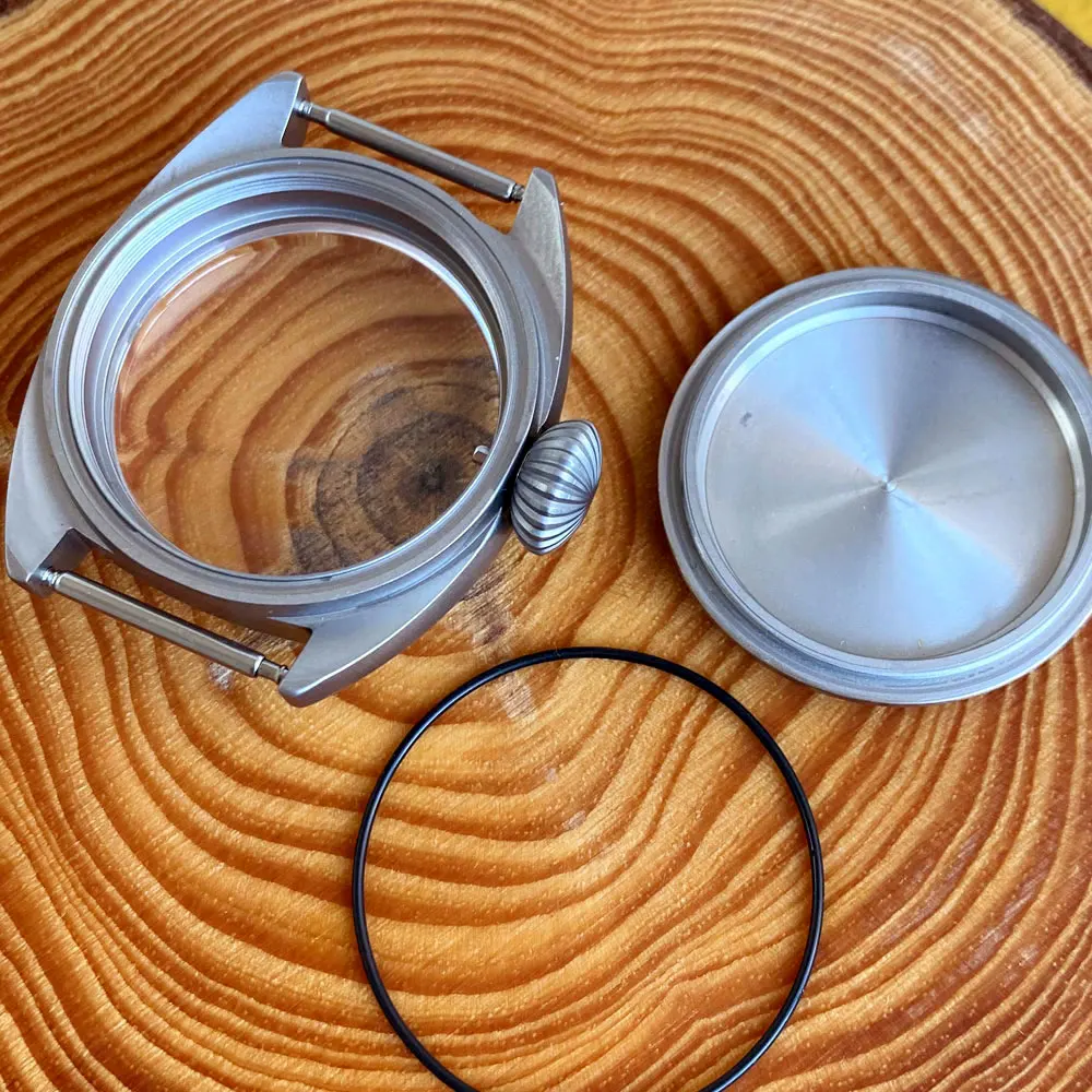 Cassa Orologio Subacqueo Tandorio &ndash; Vetro Zaffiro Doppio Domed, 20 ATM, Acciaio, Per NH35 NH36 ETA2824