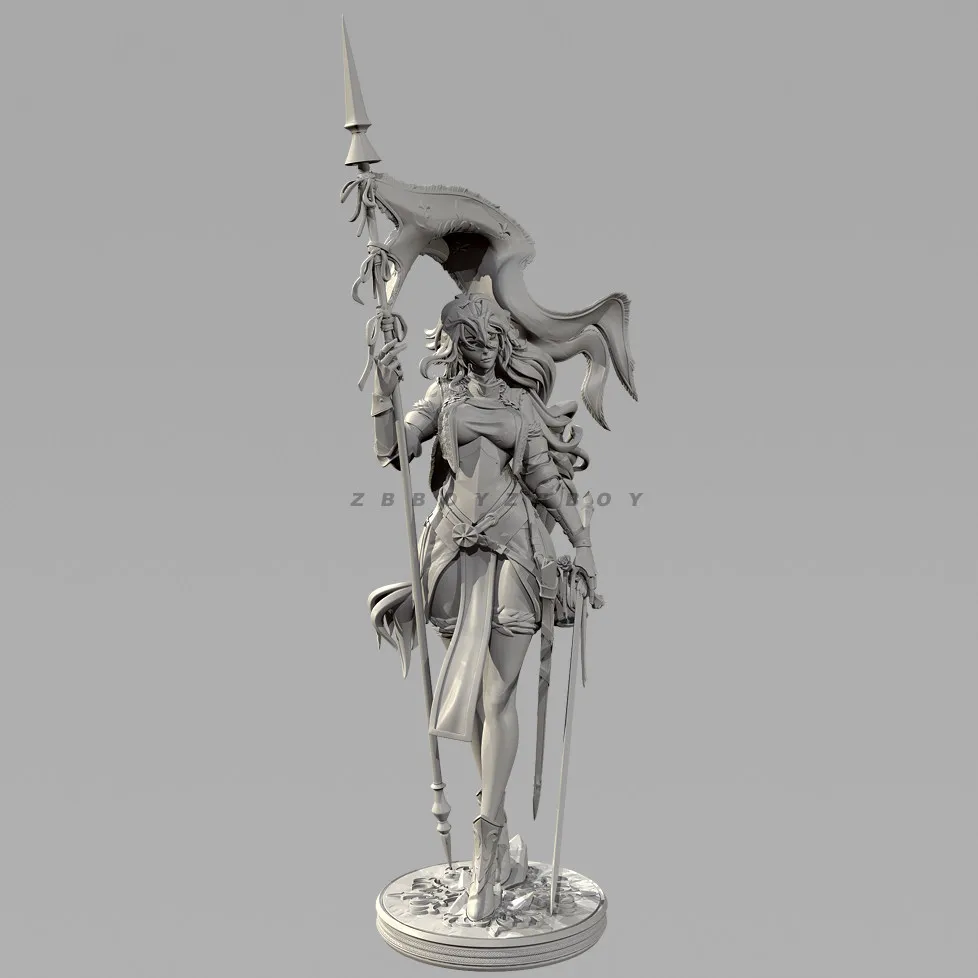 남자의 키 55mm 75mm 95mm 수지 모델 키트 무색 및 자체 조립(3D 프린팅) TD-7685/3D