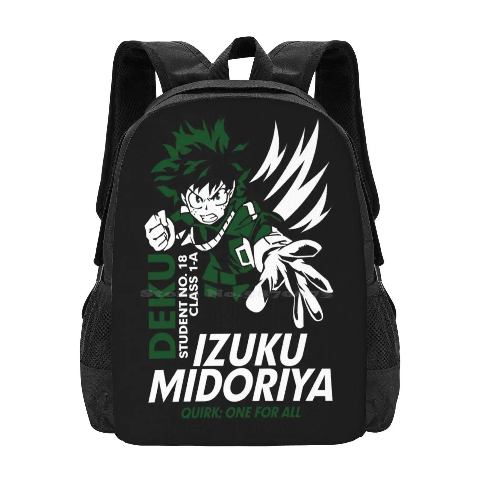 

Boku No Hero Academia-Izuku Midoriya Deku-My Hero Academy New Arrivals Unisex Bags Student Bag Backpack Izuku Midoriya Deku