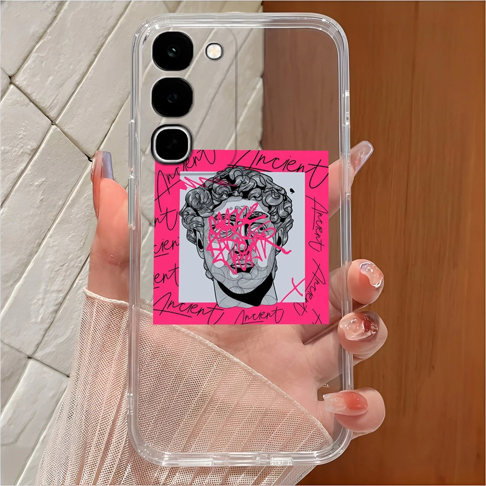 Cute Cartoon Clear Soft TPU Silicone Shockproof Phone Case - Anti-Slip Cover