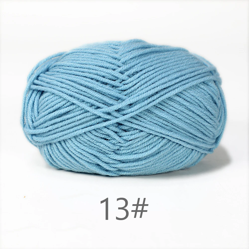 Luxurious Soft Milk Cotton Yarn Pack for Knitting and Crochet Projects - 5PCS, Total 250g