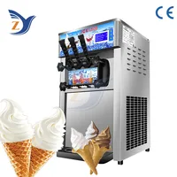 Ice Cream Making Machine ZY-168 Stainless Steel Small 1200W Table Type Automatic Commercial Double Storage Cylinder Equipment 2