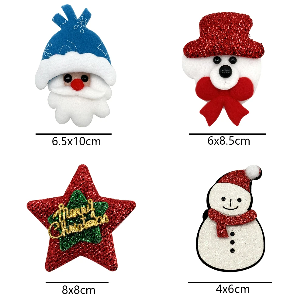 50/100PCS Christmas Small Dog Bow Ties Pet Cat Puppy Bow Ties Small Dog Collar Snowman Deer Holiday Grooming Neckties Bowties 6