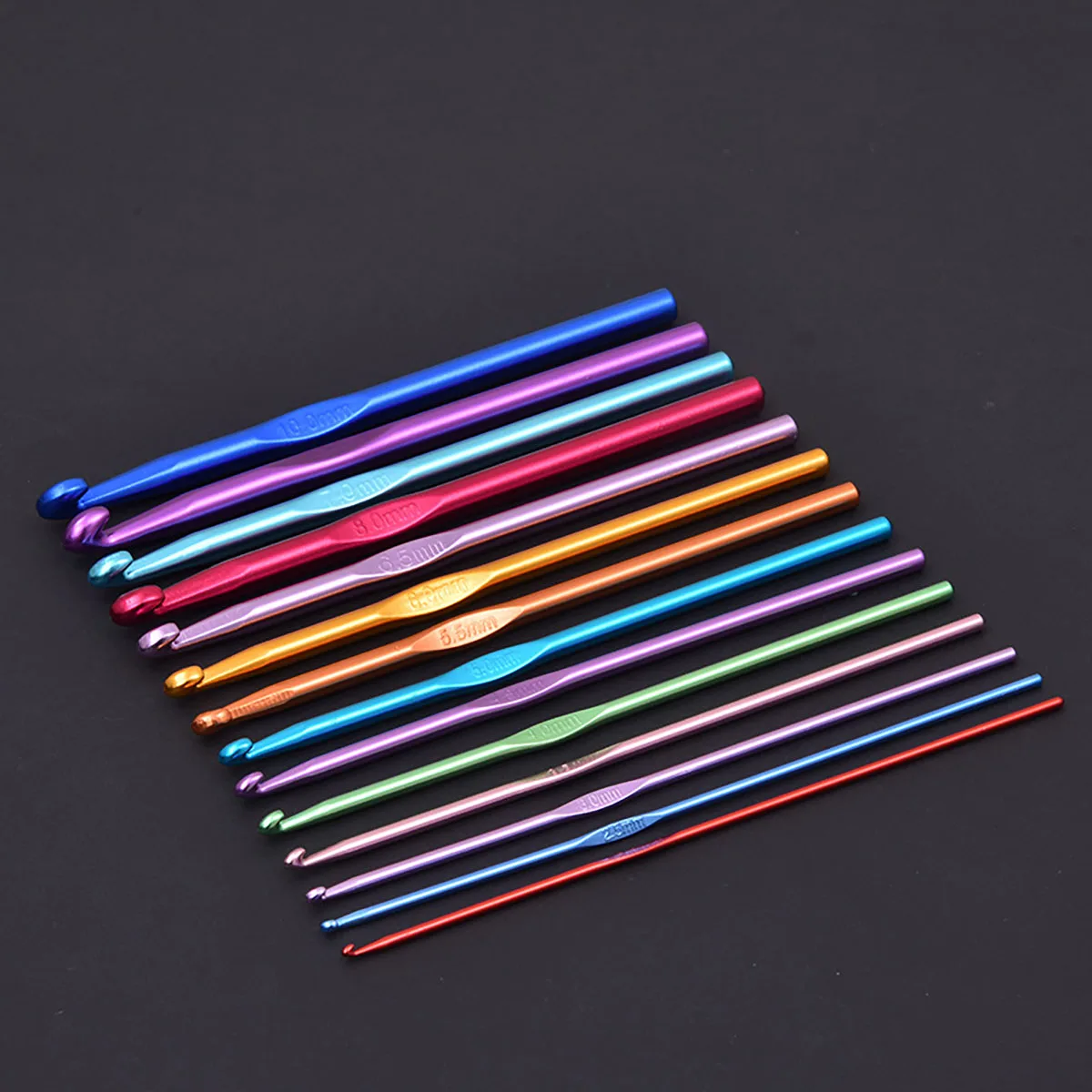 8pcs Metal Handle Crochet Hook Colorful Aluminum Knitting Needles Single Head For Crochet Knitting Yarn Crafts DIY Apparel For crochet hooks crochet needles