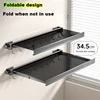 No Drill- Shelf Foldable Wall Shelves Holder Organizer Retractable Laundry Drying Storage Racks Gap Shelf For Bathroom Balcony 3