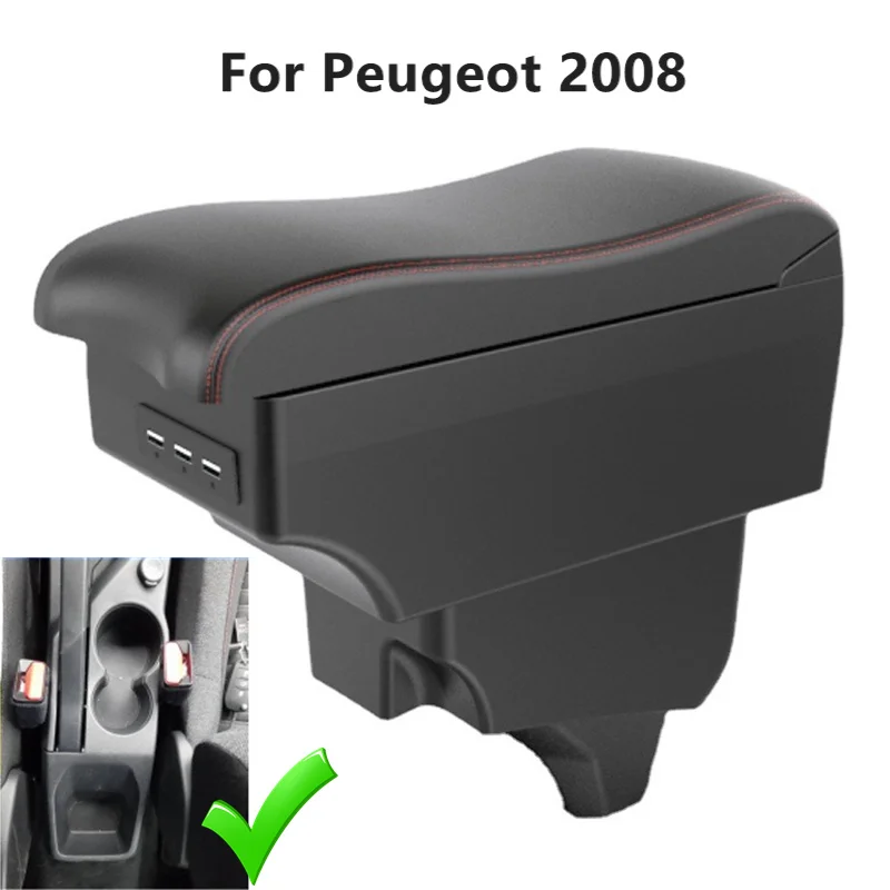 YJYWZH Compatible Avec Peugeot 208 2019 2020 2021 Accoudoirs