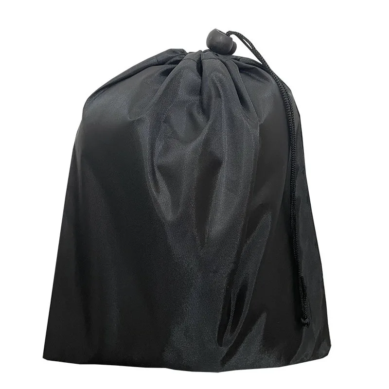 Drawstring 가방 신발 속옷 여행 스포츠 가방 나일론 블랙 가방 주최자 의류 야외 여행 사용을위한 포장
