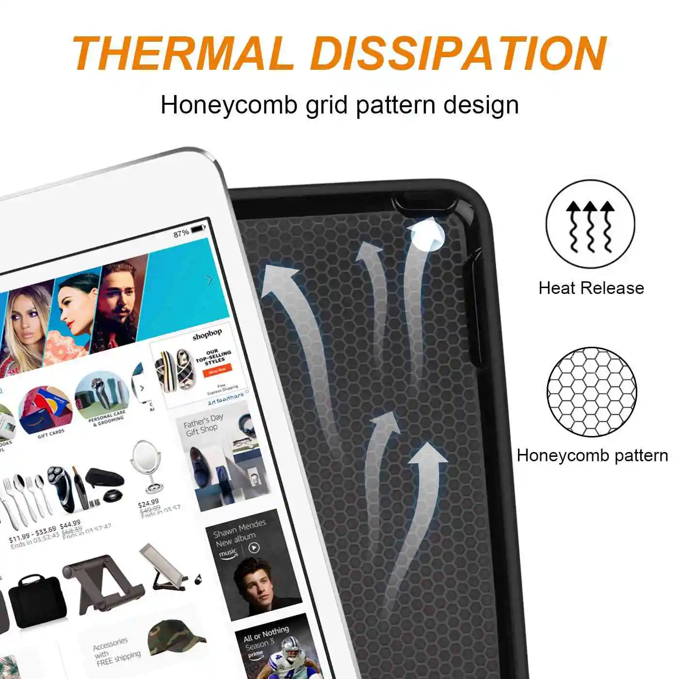 iPad Case For iPad Pro 12.9 with Pencil Holder