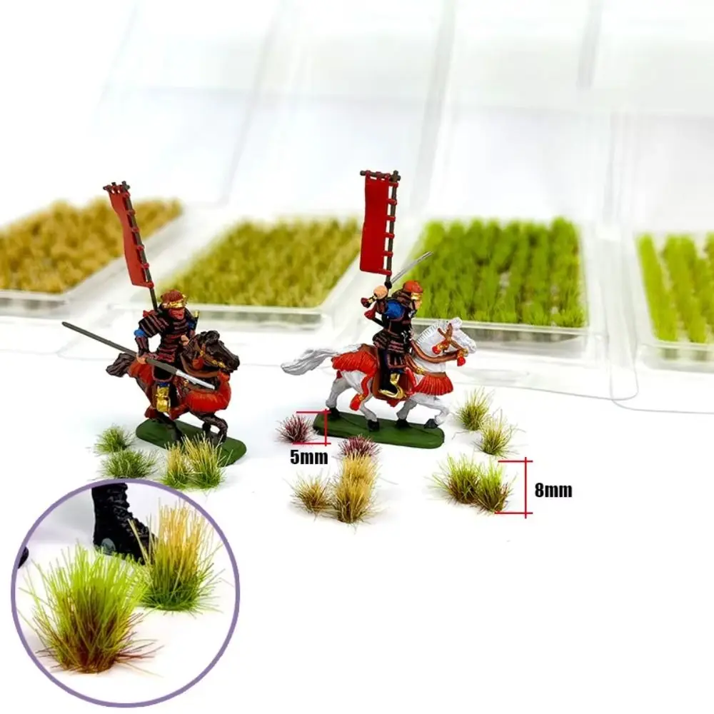 Static Scenery Grass Tuft Model Terrain Model Kit Simulation Miniature Grass Cluster Bushes Model 5mm/8mm Static Grass Tuft