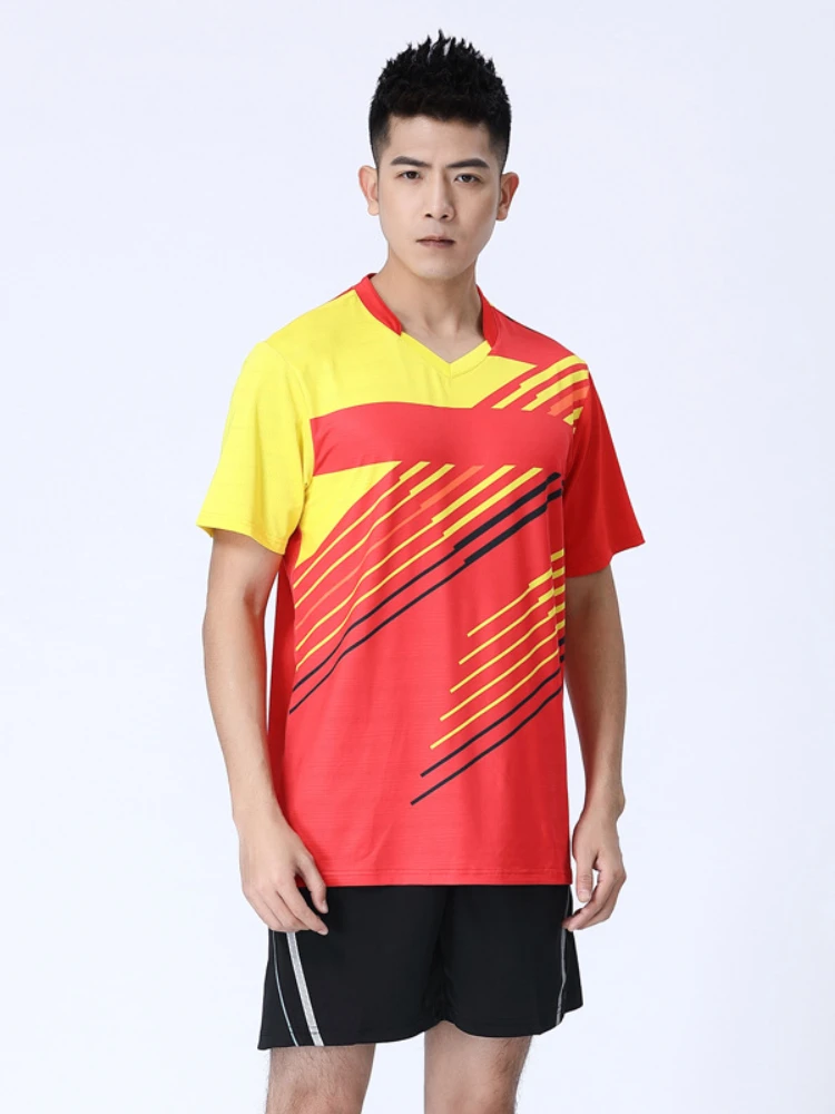 Men and Women Tennis Shirt Set Badminton Clothes Table Tennis Shirt Clothing Shorts Suit Breathable Sportswear