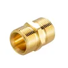 Pressure Washer Hose Connector Brass M22 15mm Male Thread to M22 14mm Male Fitting Hose Extension Adapter 4500 PSI 1