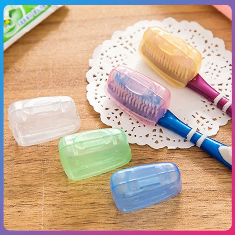 

5Pcs/set Colorful Toothbrush Headgear Outdoor Portable Travel Cover Camping Brush Cap Case Tooth Brush Head Cleaner Protector