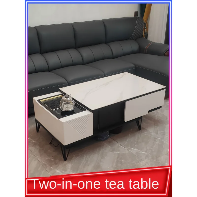 

Automatic Lifting Coffee Table Tea Table Two-in-One Italian Minimalist Rectangular Electric