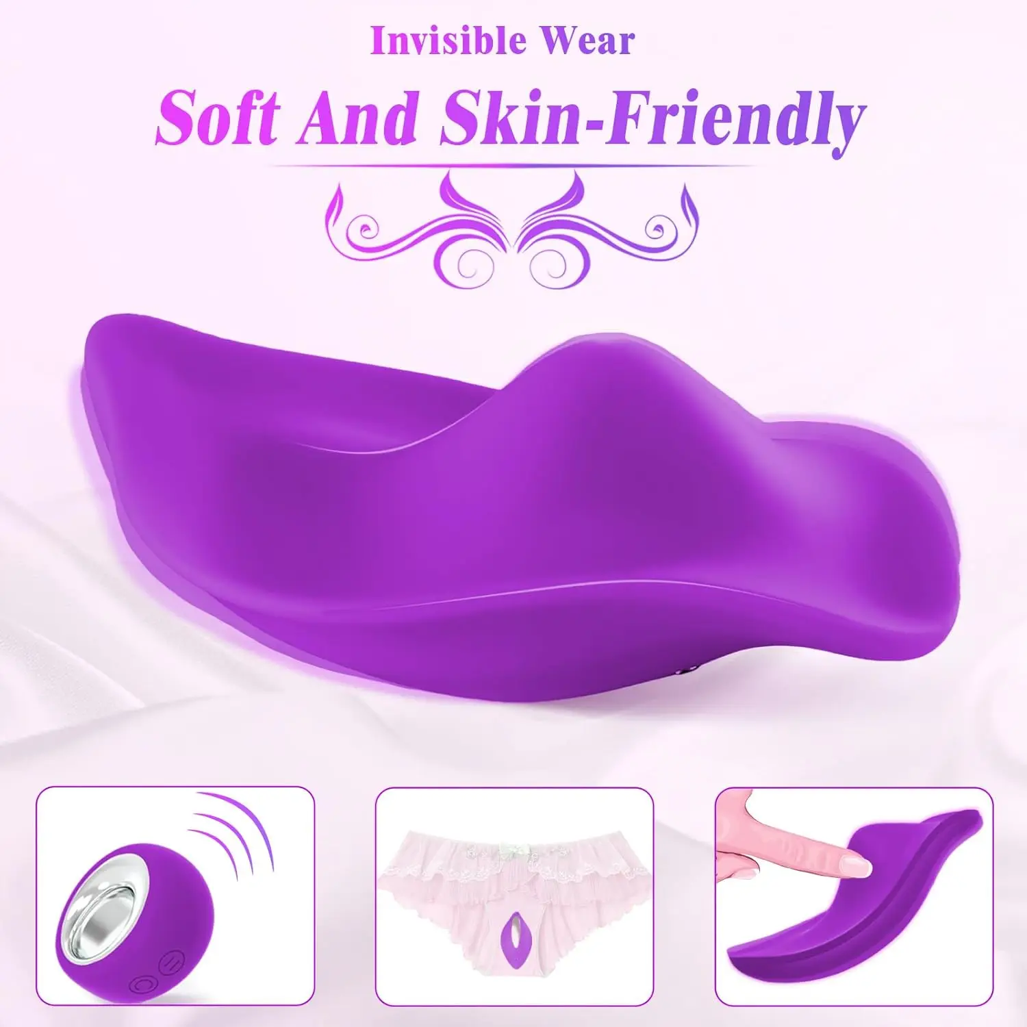 Wearable Panty Vibrators Adult Sex Toys for Women or Couples, Remote Control Clit Mini Vibrator Rose Dildos Sex Machine