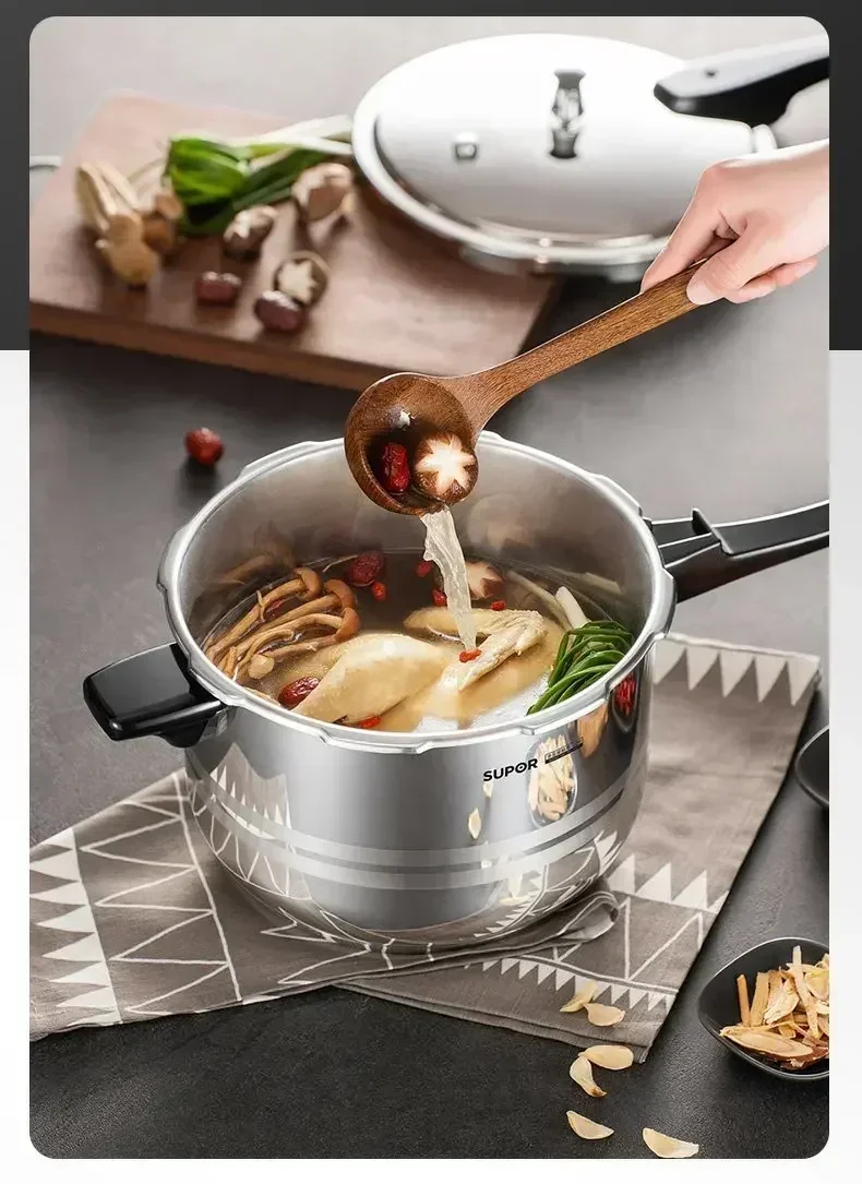 Pressure Cooker for Home, Stainless Steel with Thickened Safety slow cooker electric cooker