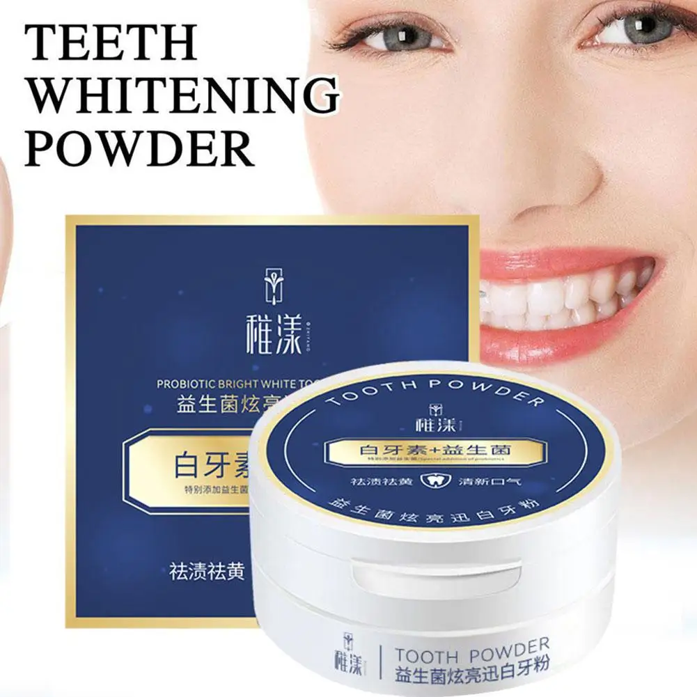 

50g Teeth Whitening Powder Tooth Care Dental Teeth Toothbrush Natural Pearl Tools Tooth Oral Essence Cleaning Hygiene Powde U7P4