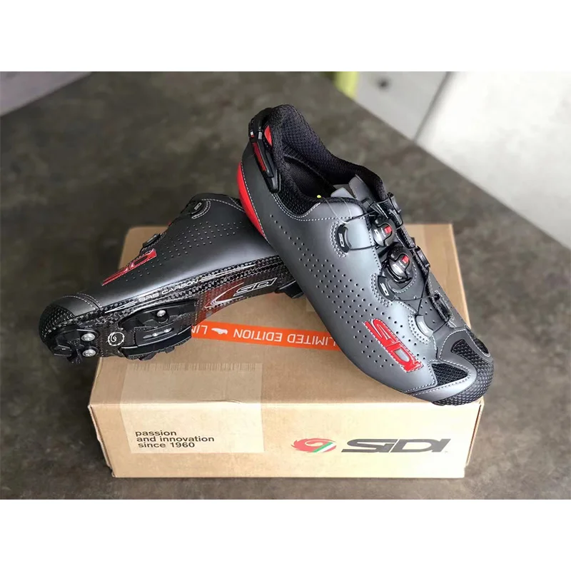 SIDI TIGER 2 Giày đi xe đạp Carbon nam giới giày xe đạp MTB đi qua vùng núi đôi giày thi đấu điền kinh băng đồng