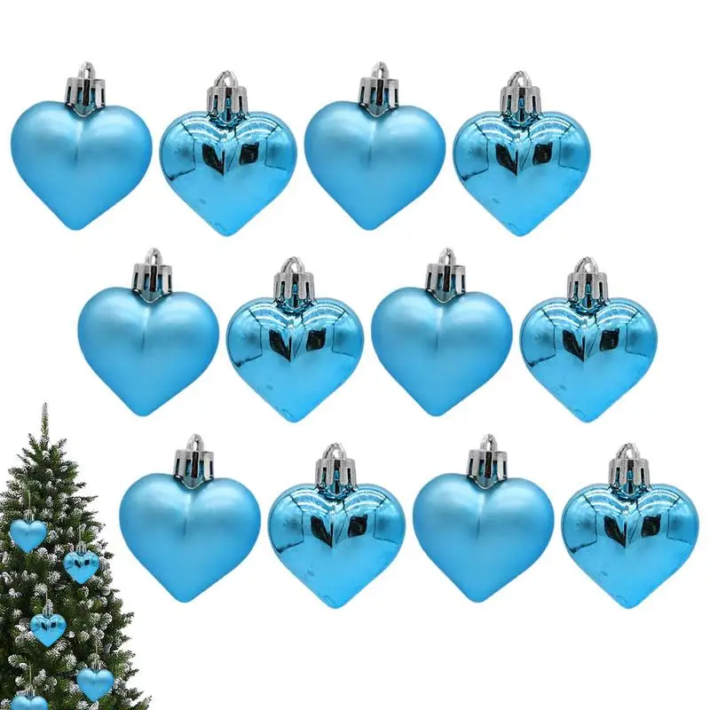 

Украшения для рождественской елки в виде сердца, украшения для елки, искусственные украшения для рождественской вечеринки, декоративные украшения