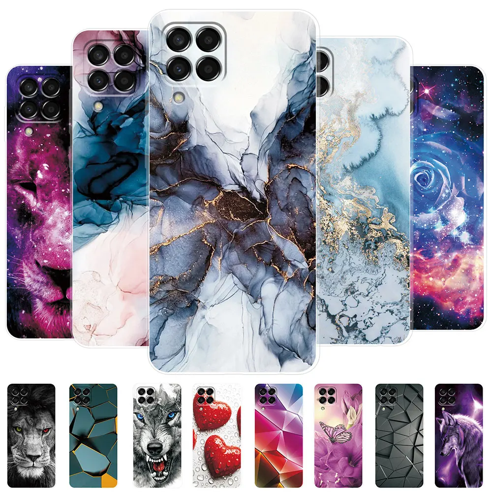 For Samsung Galaxy M53 5G Case Marble Candy Transparent Phone Case For Samsung M53 Silicone Tpu Back Cover For Galaxy M53 M 53