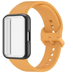 Silicone Strap and Protective Case Kit for Fitness Band Accessories (Color - 36)