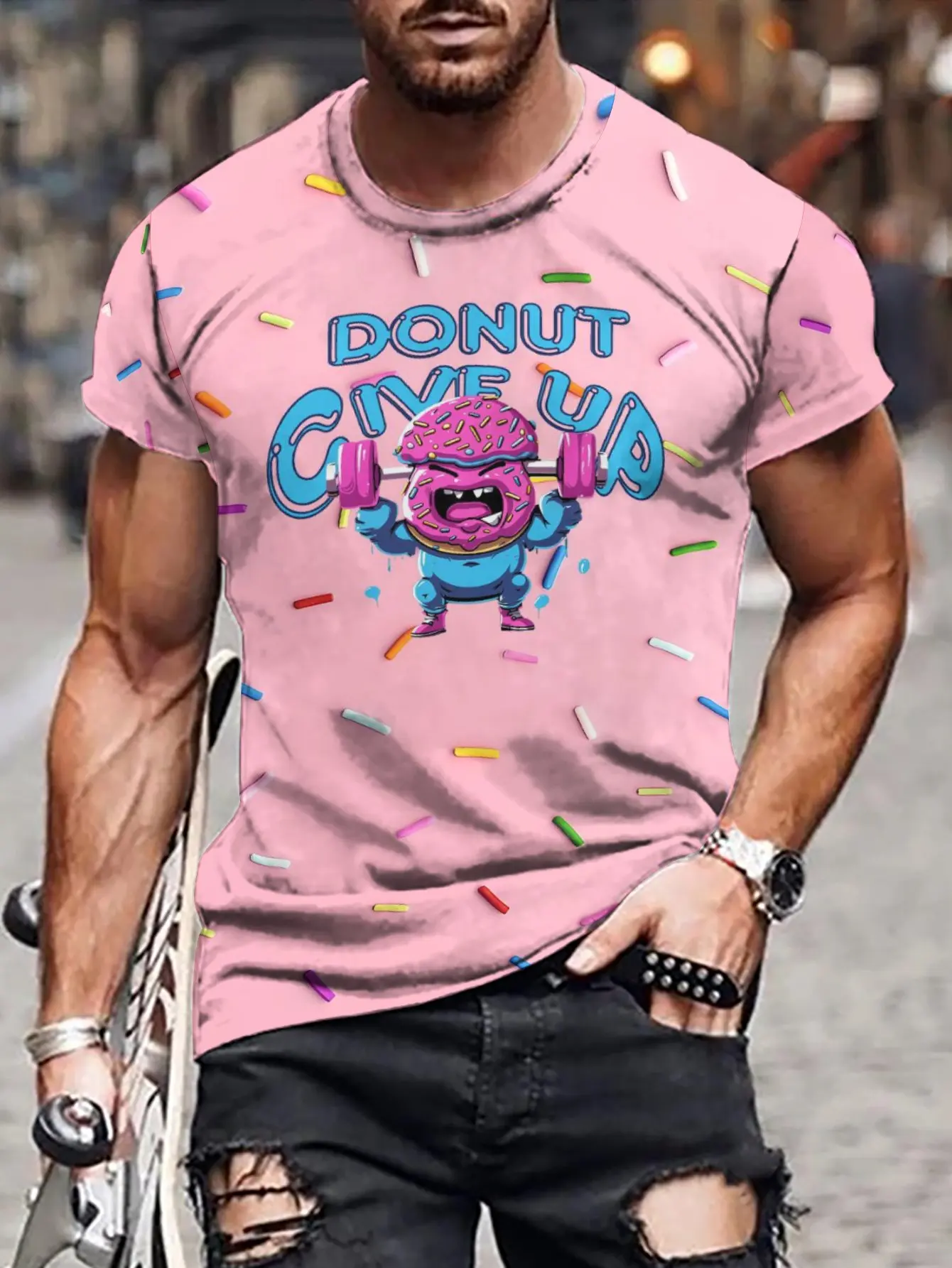 

2024 new in tops & tees 3D printed men's short sleeve T-shirt mens clothing graphic t shirts