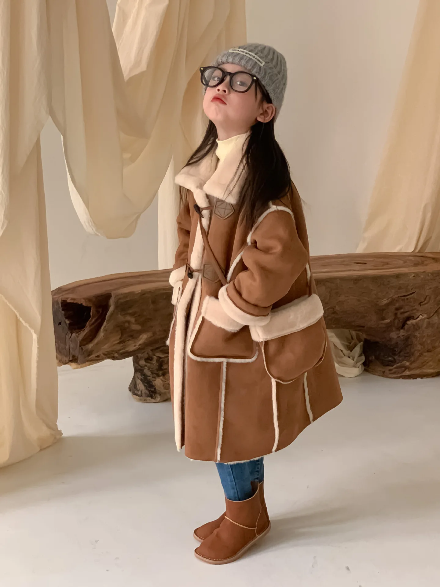 Girls Coat New Winter Thickened Long Coat - Uniqwear