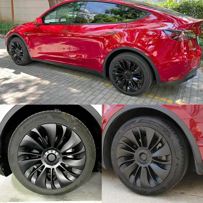 1PCS Hub Cap Replacement Wheel Cap Automobile Hubcap Full Rim Cover Accessories for Tesla Model 3/Y 18/19/20 Inch 2021 2018-2023