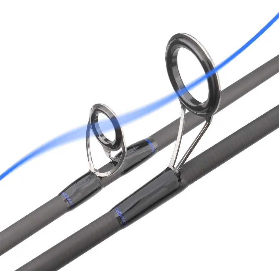ROLLFISH 2 Tipps Power M/MH Spinning Casting Carbon Faser Köder Angelrute Süßwasser salz Angelrute Bass Angeln WT 101-133g – Detail 7