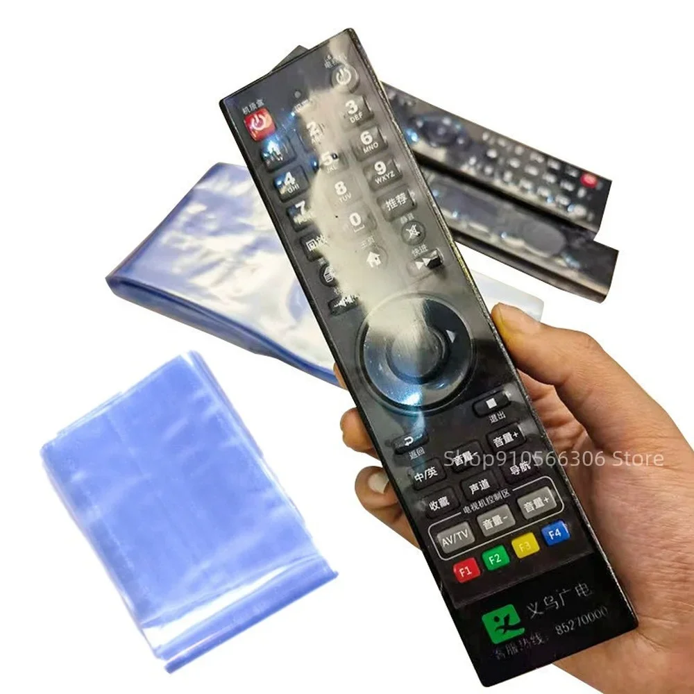 10pc Transparent Shrink Film Bag Anti-dust Protective Case Cover for TV air conditioner remote Control shrink plastic sheets S/L