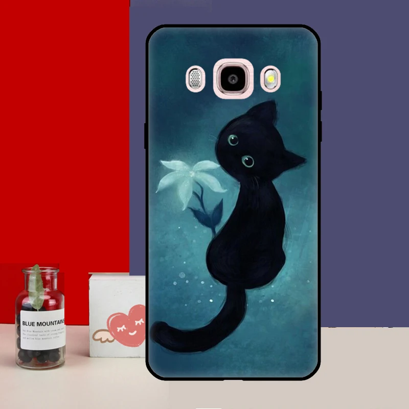Black Cat Cartoon Cute Phone Case – Stylish and Protective Cover