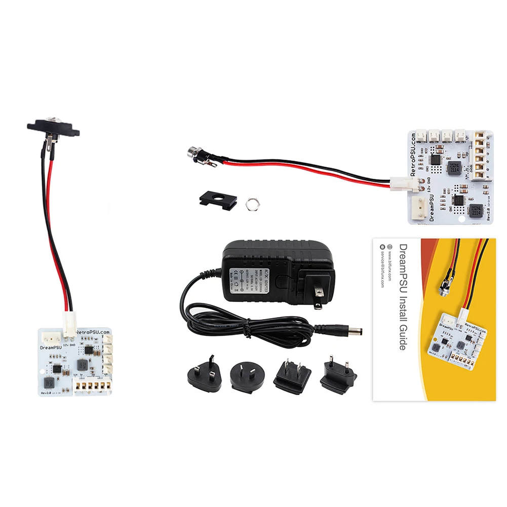DreamPSU Rev2.0 DC ܼ    ġ , SEGA 帲ĳƮ ü ÷  ŰƮ, 12V
