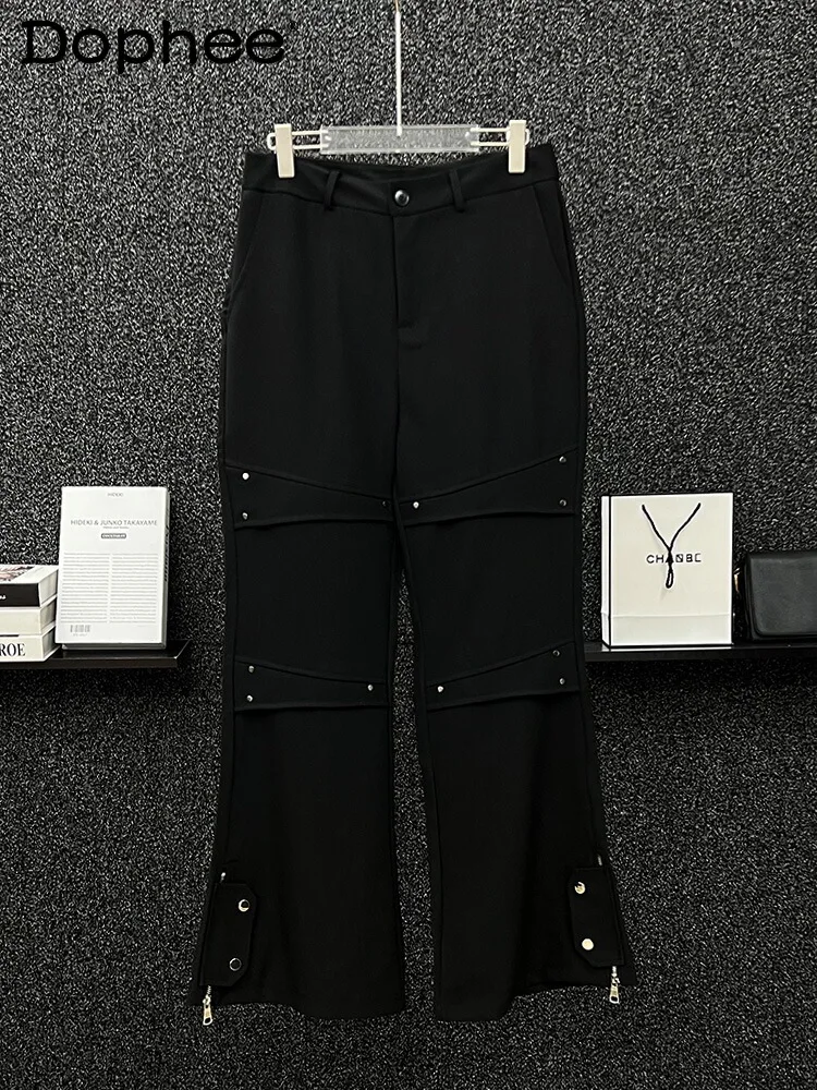 High-End Male Straight Trousers Casual Long Pants Men's Loose Comfort 2024 Spring Autumn All-Match Handsome Wide-Leg Pants